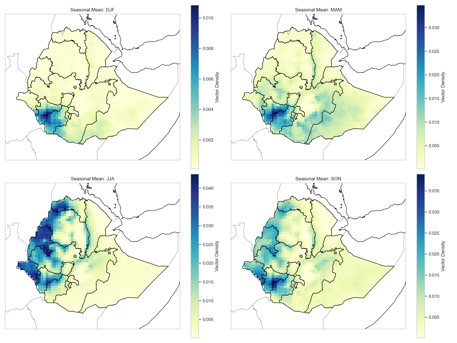 Seasonal Spatial Maps
