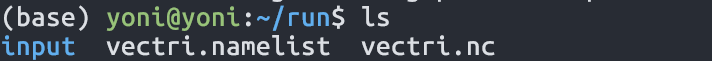 vectri output file